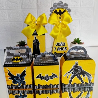 Kit Caixinhas Batman - Lembrancinhas Personalizadas | Mimos | Kit Festa | Personalizados (PEGUE E MONTE) em Oferta na Shopee