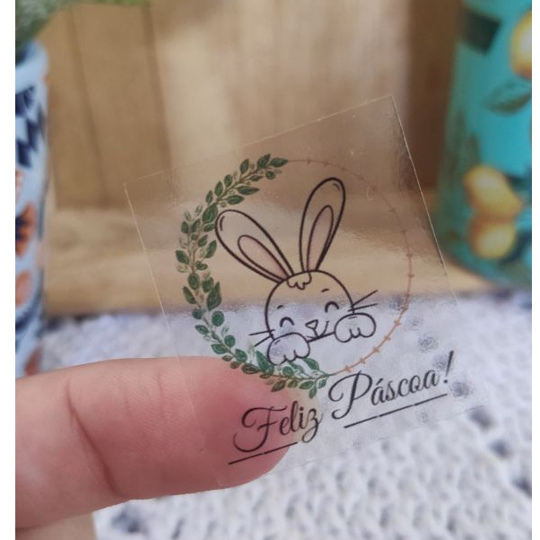 Kit 100 Adesivos Feliz Páscoa para Embalagens - Ovo de Páscoa, Cone Trufado, Presente, Caixa em Oferta na Shopee