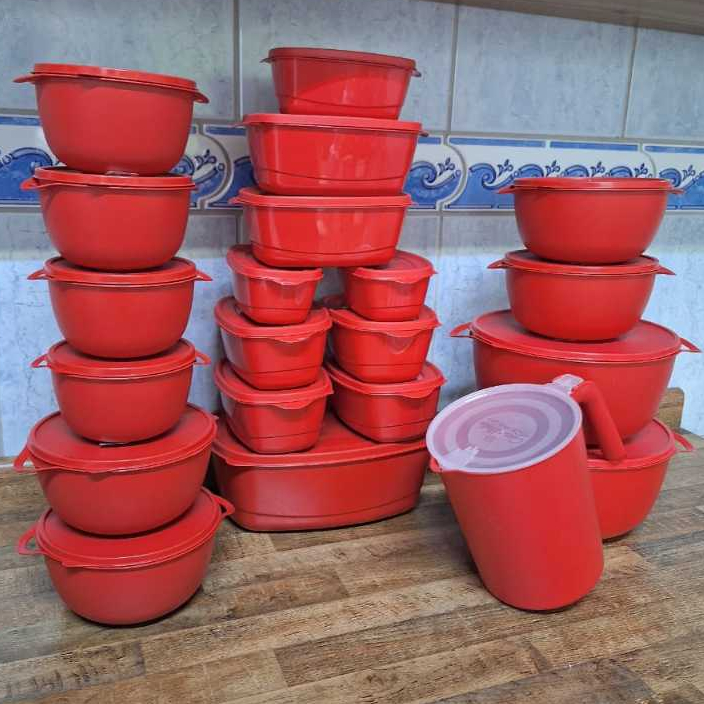 Conjunto de Pote Bowl Plastico  Kit 21 Peças Vasilhas para Cozinha Armazenar Organizar Alimentos em Oferta na Shopee