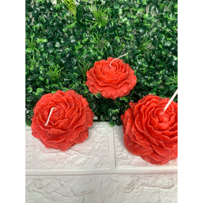 Vela Aromática Flor Peônia 100g – Decorativa – Cera de Soja – Kit com Unidades (01, 03 e 05) em Oferta na Shopee