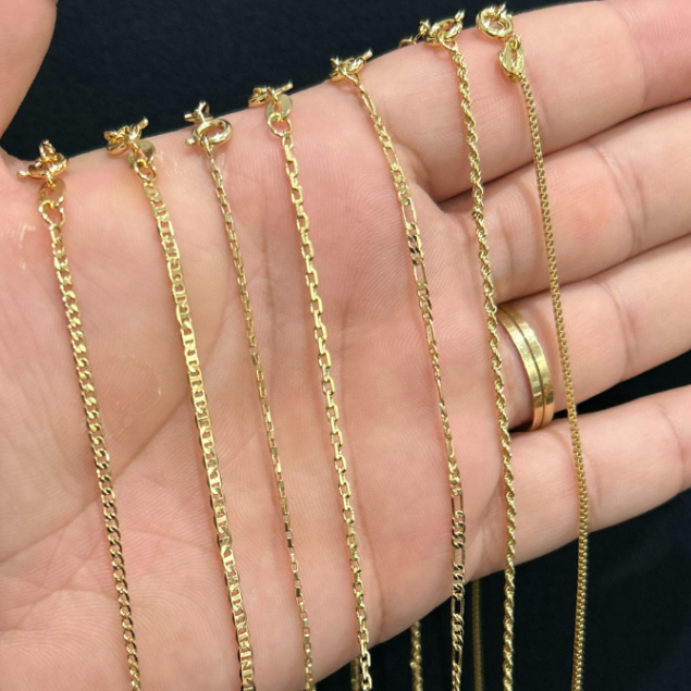 cordão corrente Feitas 100% De Moeda Antiga Identica Ao Ouro 18k Varios Modelos