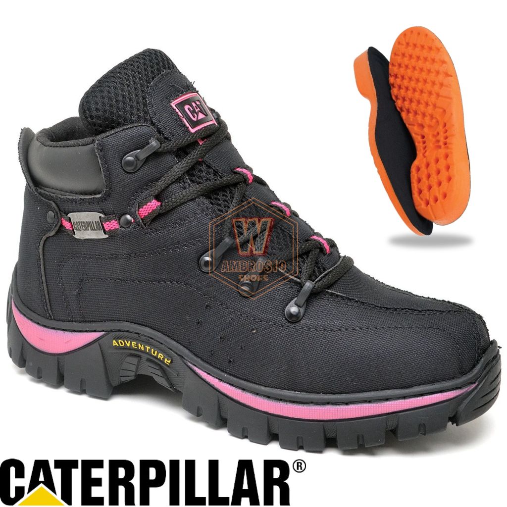 Bota Botinha Coturno Adventure Feminina  + Palmilha Ortopédica