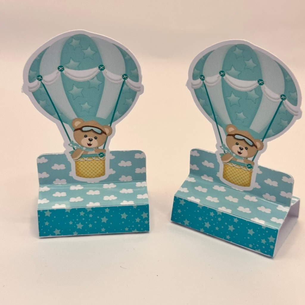 20 porta bis, lembrancinha de aniversário, porta doces, SEM NOME ursinho baloeiro PRONTA ENTREGA