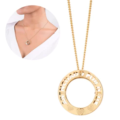 Colar Rommanel Banhado A Ouro 18k Abençoado A Ouro 18k 531614