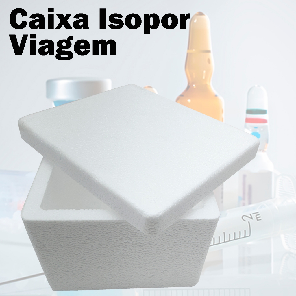 10 CAIXA DE ISOPOR 250GR, MEDICAMENTOS, SORVETE, VIAGEM CONGELADOS em Oferta na Shopee