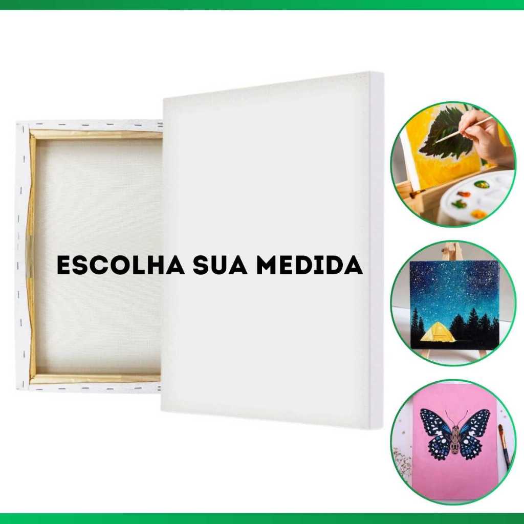 Tela Para Pintura Tamanho Escolha sua Medida Cm Real Seda