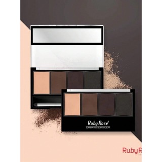 Paleta De Sombra Para Sobrancelha Ruby Rose - Trio De Sombra em Oferta na Shopee