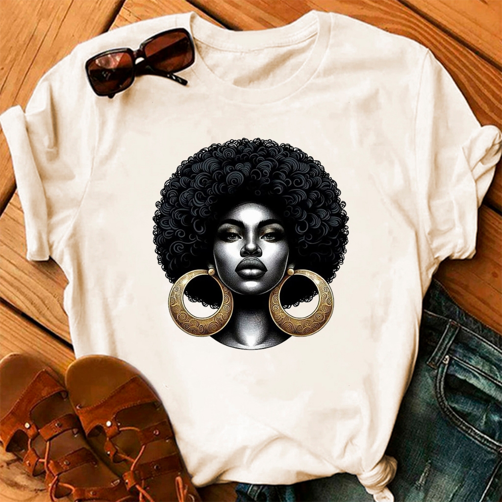 Camiseta Off White Baby Look Black Power Estampa Empoderamento Camisa 100% Algodão Envio Rapido em Oferta na Shopee