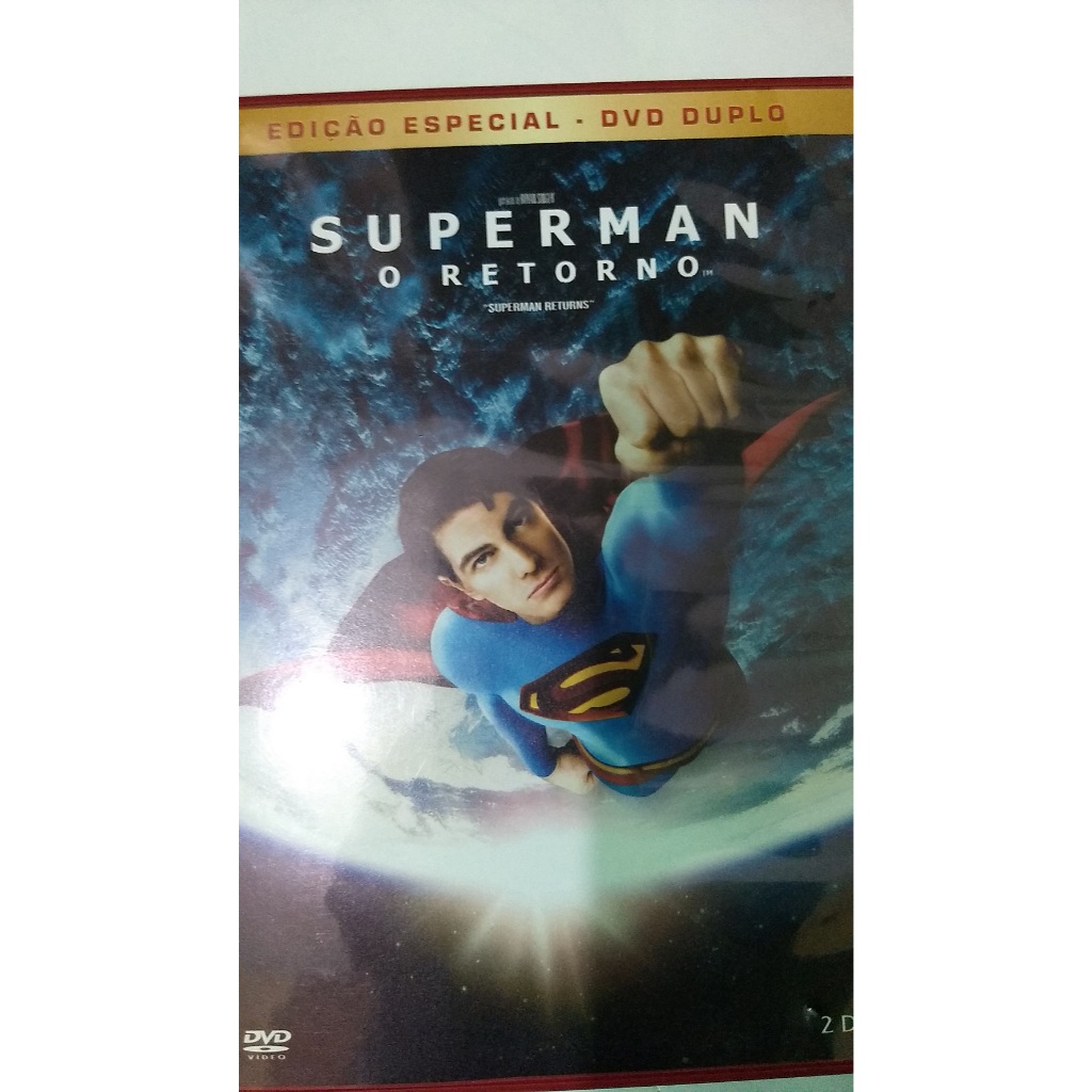 DVD Super Man O Retorno Edição Especial Dvd Duplo com Adesivo Magnético Brinde