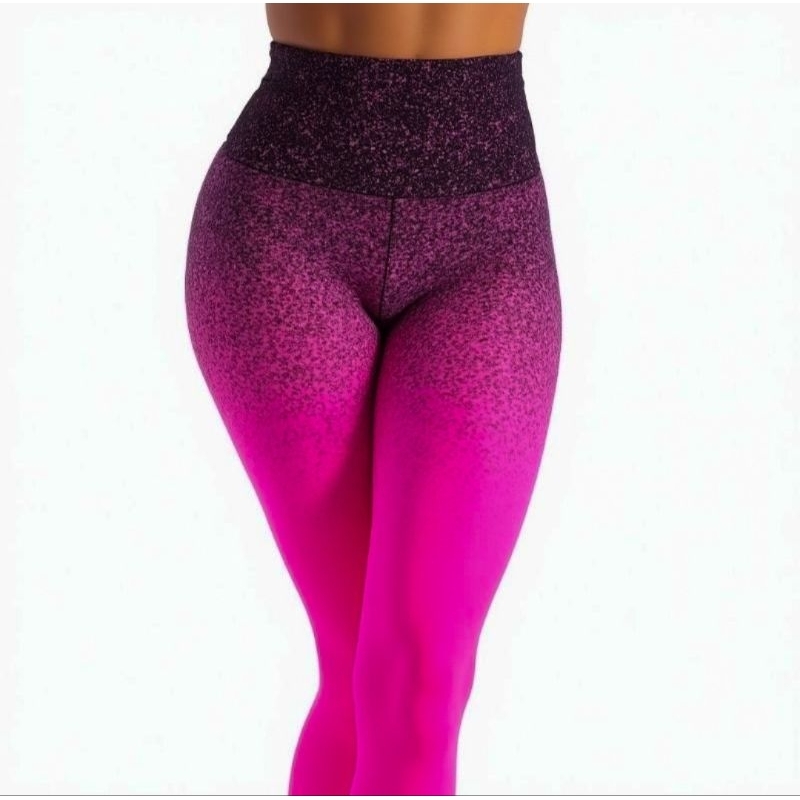 Calça Legging Degradê Feminina Fitness Leg para Academia Ginastica Caminhada