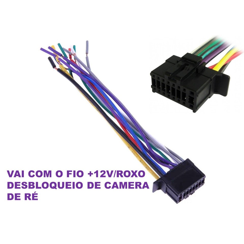 Chicote De Força Para Pioneer Retrátil AVH-3550 AVH-3580