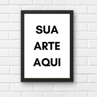 Quadro Decorativo Sua Arte A4 com Moldura 24x33cm em Oferta na Shopee
