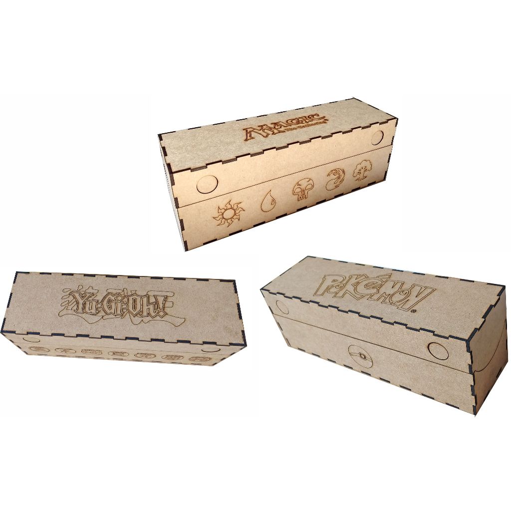 Deck Box Para Card Game Com Divisórias - Magic, Yu-Gi-Oh e Pokémon
