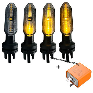 Seta Pisca Led Moto Sequencial + Relê para Seta Led Honda Cb250f Twister 2019 Fan Titan