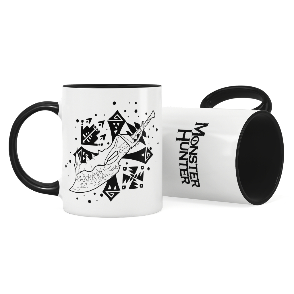 Caneca Gamer Monster Hunter Espada em Oferta na Shopee