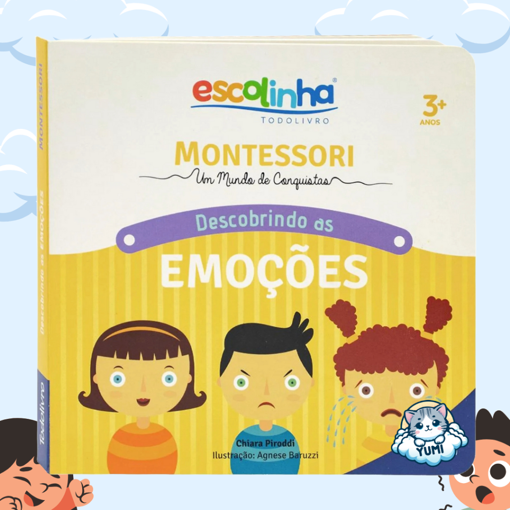 Livro Infantil Para Bebês Descobrindo as Emoções Sentimentos Montessori em Oferta na Shopee
