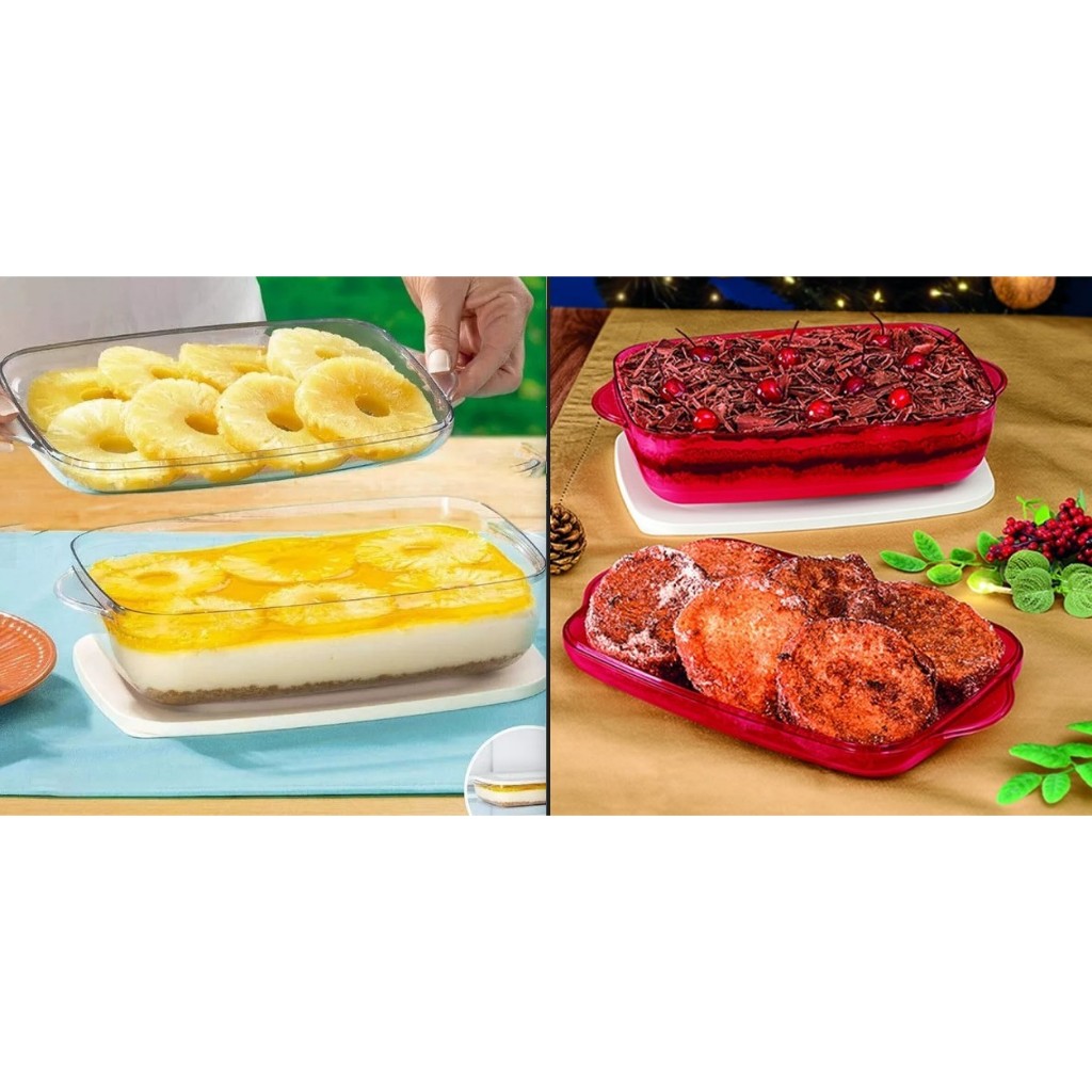 Tupperware Tigela Microplus Retangular 1,7 litros Policarbonato