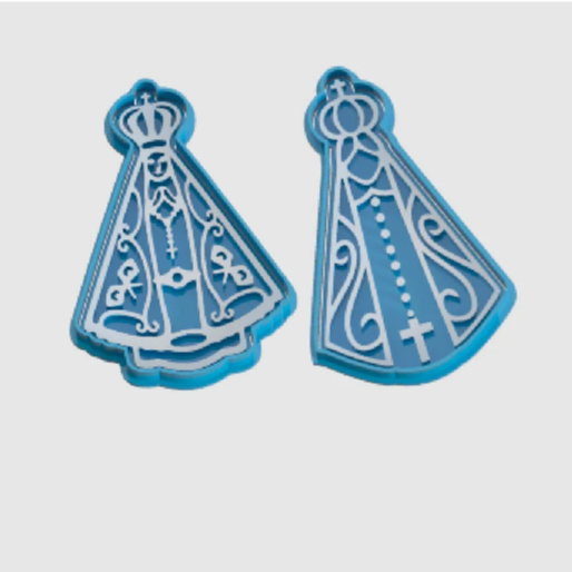 Kit 2 Cortadores De Nossa Senhora Confeitaria em Oferta na Shopee