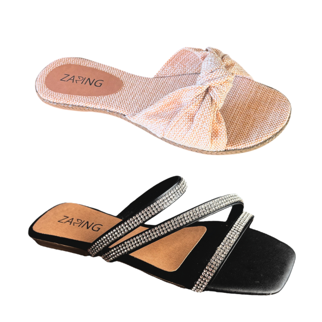 Kit com 2 pares de Rasteirinhas feminina, desconto para atacado, promoção verão em Oferta na Shopee