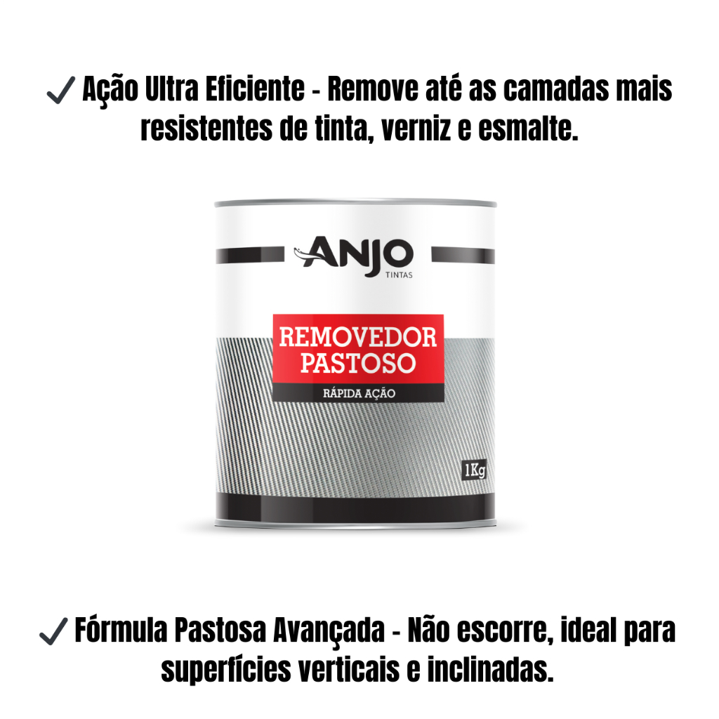 Removedor Pastoso Tintas Pastoso Anjo Pasta Removedora 1kg