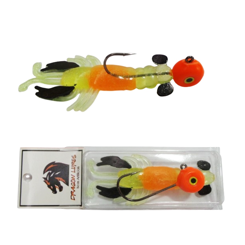Isca Artificial Pesca Corrupto Ovado Premium c/ jig head Colorido 12 gramas Robalo Tucunaré