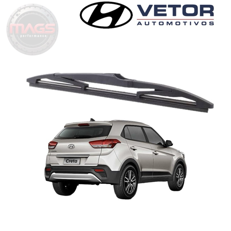 Palheta Traseira Premium Creta (2017 a 2020) Limpador Traseiro Original Vetor