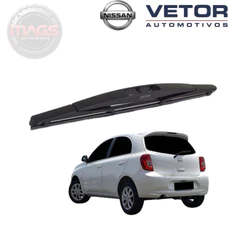 Palheta Traseira Premium Nissan March (2015 em diante) Limpador Traseiro Original Vetor
