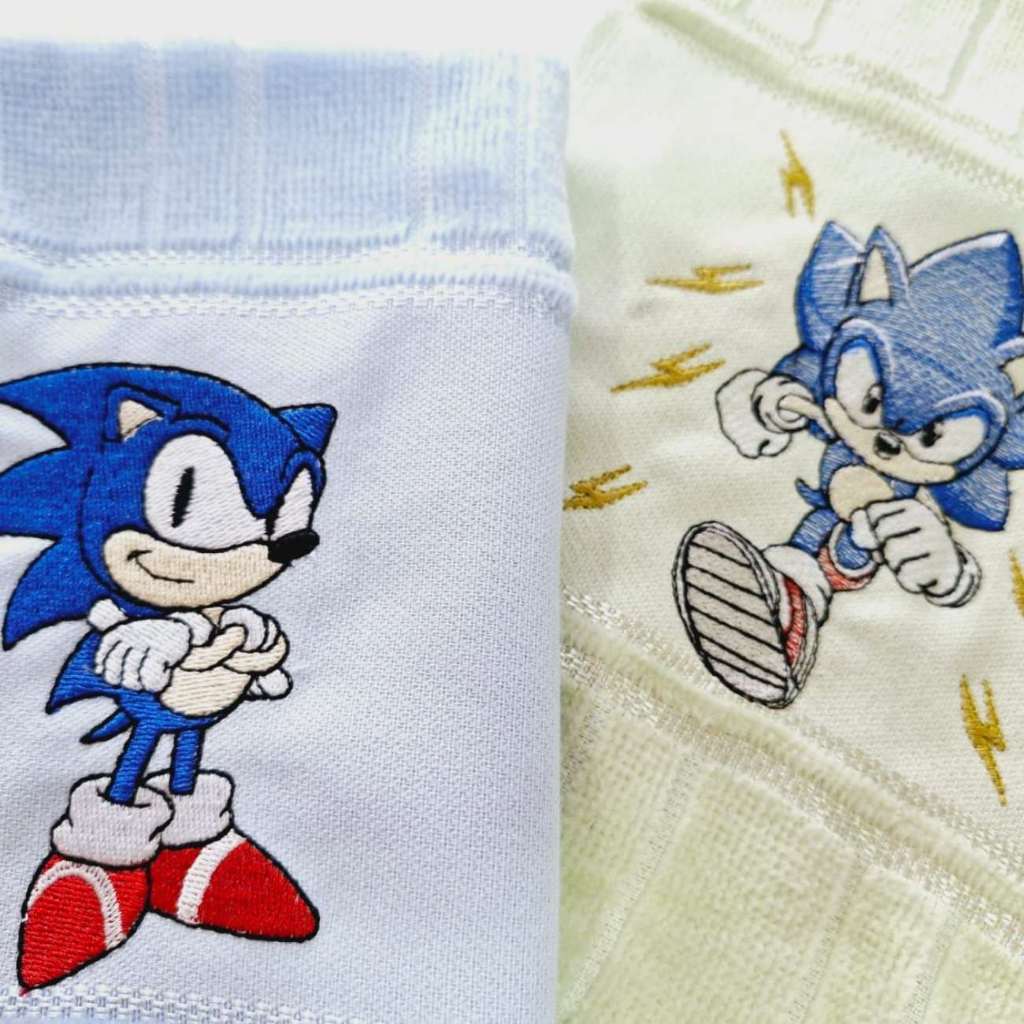 Kit Duas Toalha de Mão Bordado Sonic Personalizada Com Nome em Oferta na Shopee