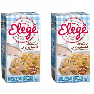Kit 02 Molhos 4 Queijos Elegê 200g cada em Oferta na Shopee
