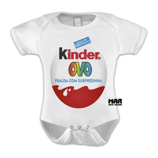 Body infantil Kinder Ovo - Fralda com surpresinha em Oferta na Shopee