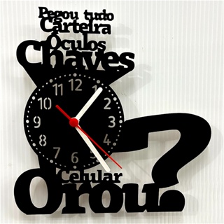 Relógio de Parede Moderno Pegou tudo MDF Orou Decoração Sala Quarto Cozinha Lazer em Oferta na Shopee