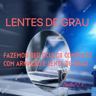 Par Lentes para colocar seu grau completo óculos com Hipermetropia Miopia Astigmatismo Presbiopia em Oferta na Shopee