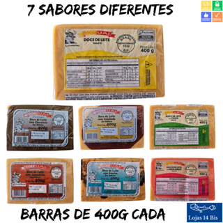 Doce de Leite Barra 400g Uai Sul de Minas Sabores Variados Sem Glúten em Oferta na Shopee