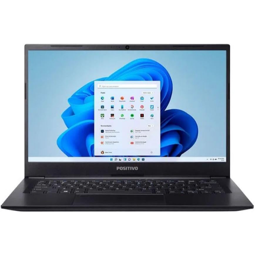 Notebook Positivo Master N4340 Intel® Core™ i5-10210U Windows 11 Home 8GB RAM 256GB SSD 14" HD - Preto