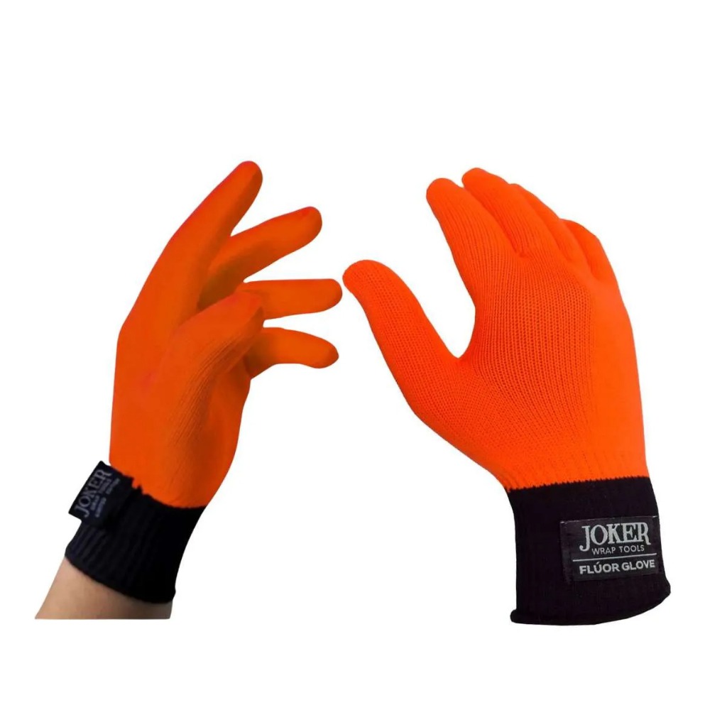 1 Par Luva Fluor Envelopamento Insulfilm PPF Adesivo Acabamento Aplicacao - Joker Wrap Tools Ronek