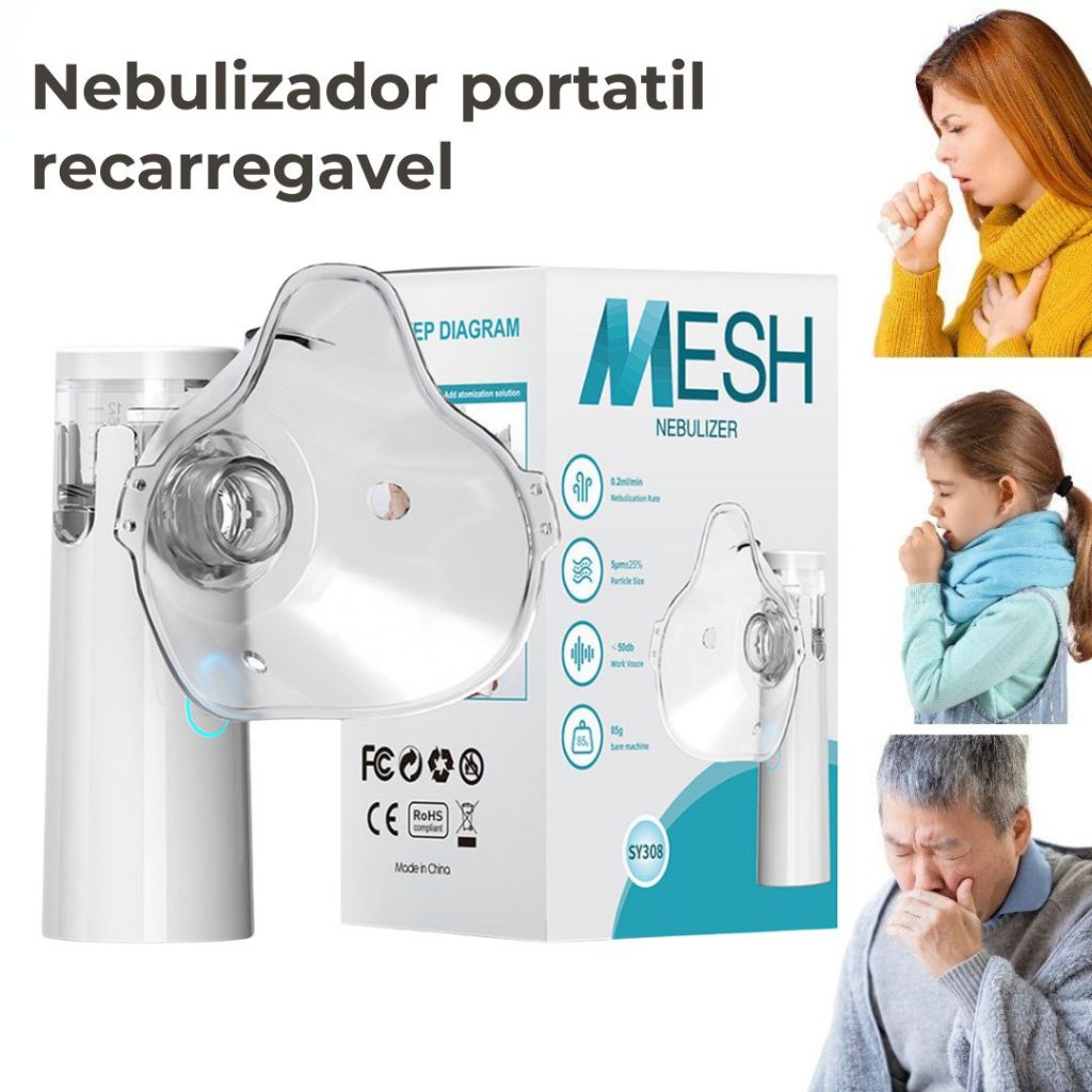 Nebulizador Ultrassônico inalador portatil recarregavel em Oferta na Shopee