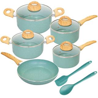 Jogo De Panelas Antiaderente De Indução Ceramiclife Botanika 7 Peças - Brinox em Oferta na Shopee