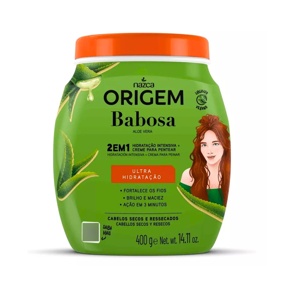 Creme Hidratante Capilar Nazca Origem Babosa 1kg - Hidratação Profunda, Força e Brilho para os Fios em Oferta na Shopee
