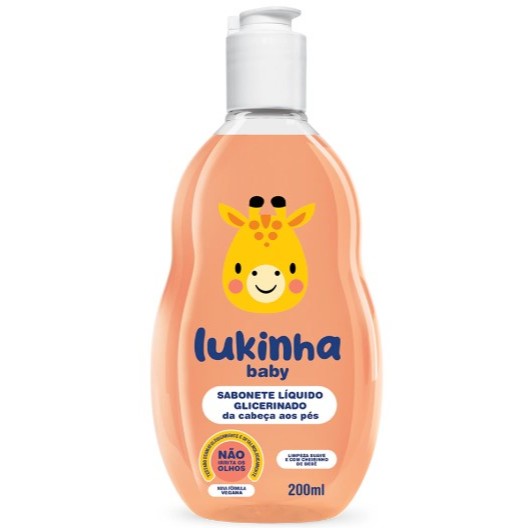 Sabonete liquido glicerinado Lukinha (200ML) em Oferta na Shopee