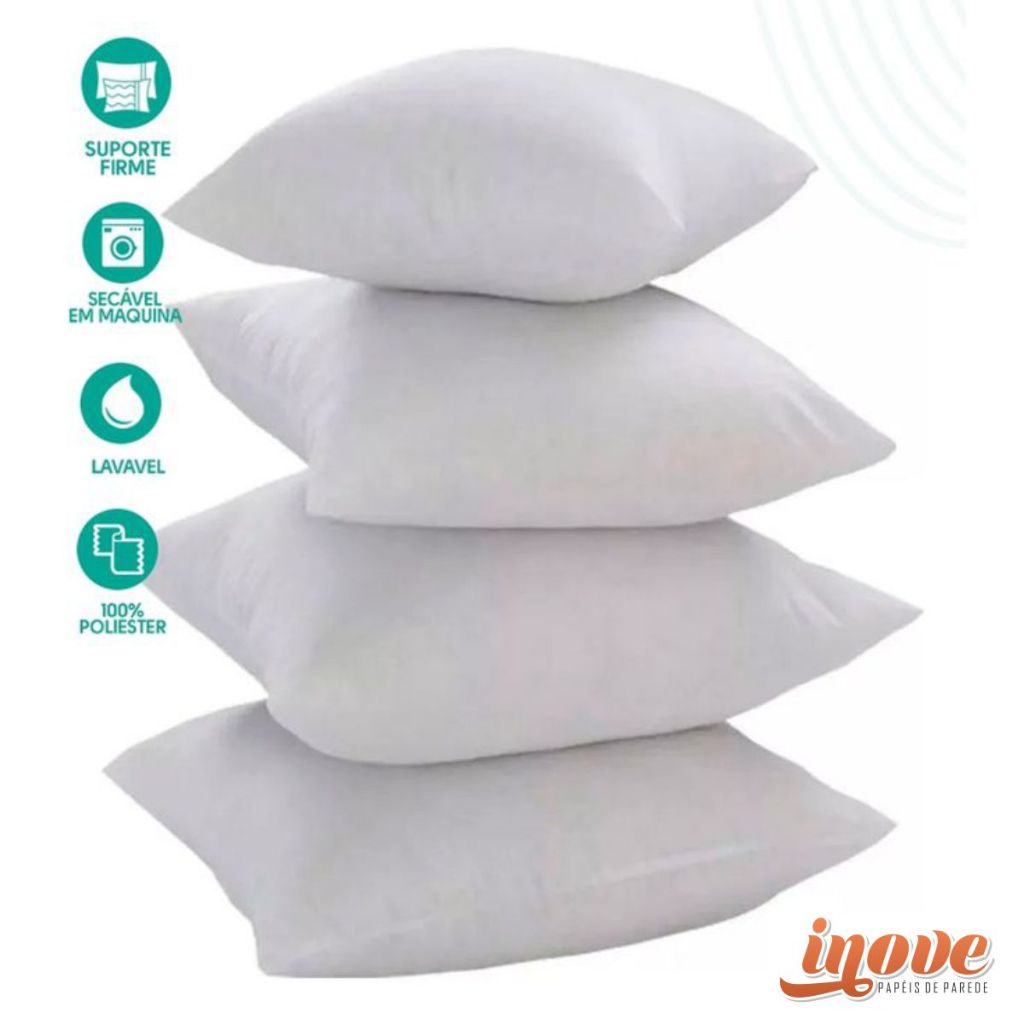 Kit Com Unidades de Enchimento Almofada Refil 45x45 em Oferta na Shopee
