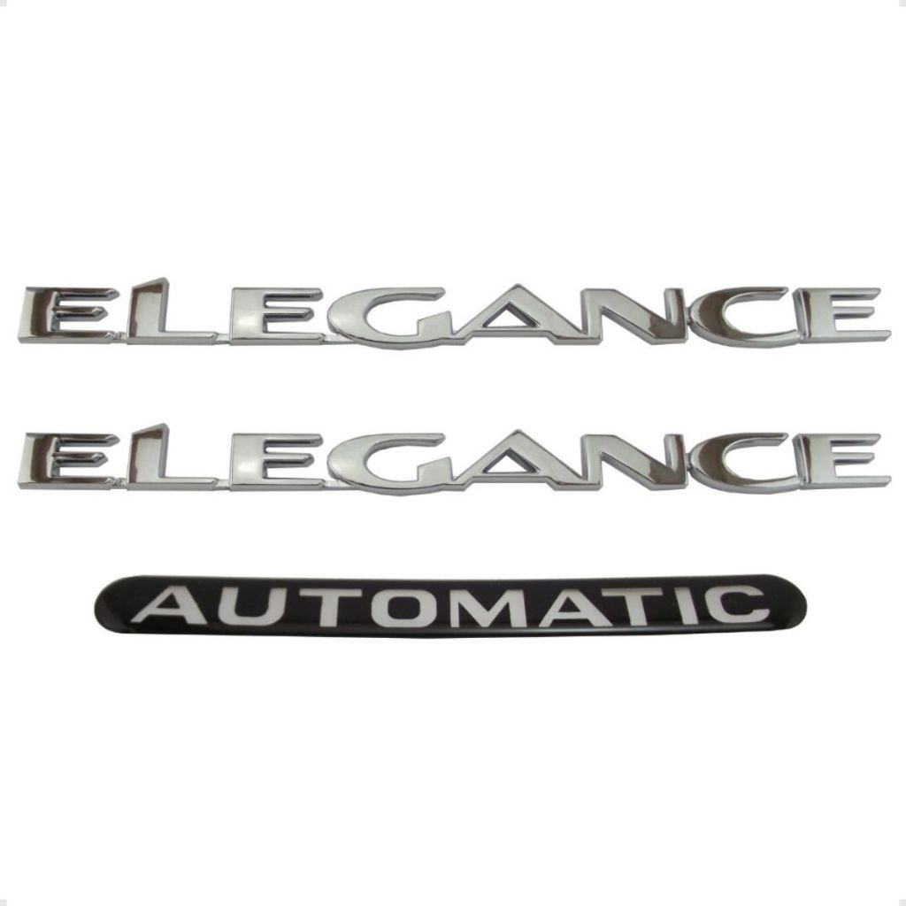 2 Emblemas Elegance E 1 Adesivo Automatic Astra Vectra Meriva Zafira