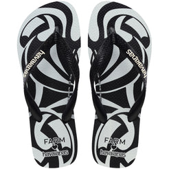 Chinelo Havaianas Farm Papillon e Tucanada