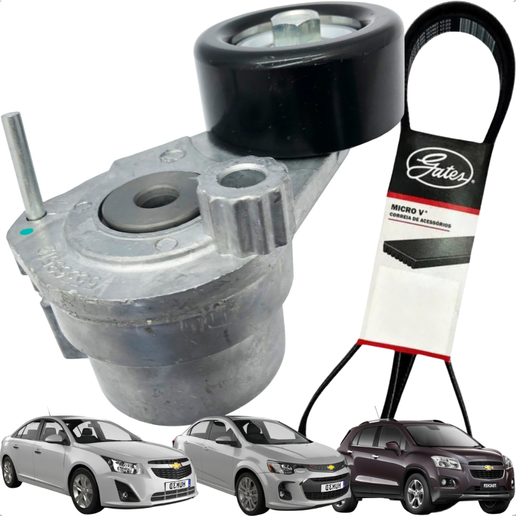 Imagem Kit Correia Tensor Alternador Tracker 1.8 Sonic 1.6 16v Cruze 1.8 16v 2011 2012 2013 2014 2015 2016