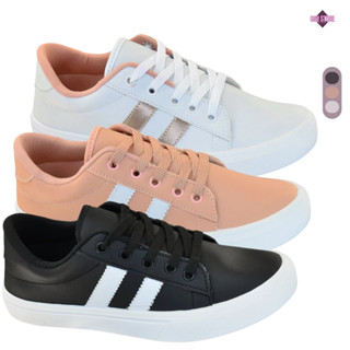 Tênis Feminino Casual Confortável Sintético Listras Urbanas em Oferta na Shopee