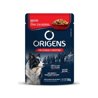 Sachê Origens Cães Adultos Sabor Carne com Abóbora Todos os Portes Premium Especial 85g Adimax em Oferta na Shopee