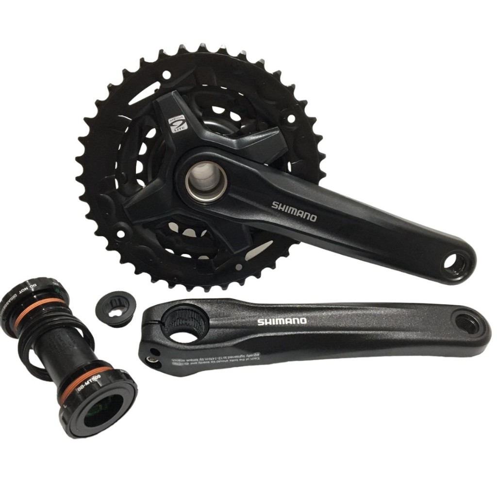 Pedivela Shimano Altus FC-MT210 3 X 9V 40/30/22D 175mm Coroa Tripla Hollowtech II Integrado