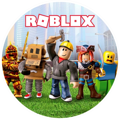 Capa Para Painel Redondo Tema Roblox Festa Decoração Tecido Sublimado em Oferta na Shopee