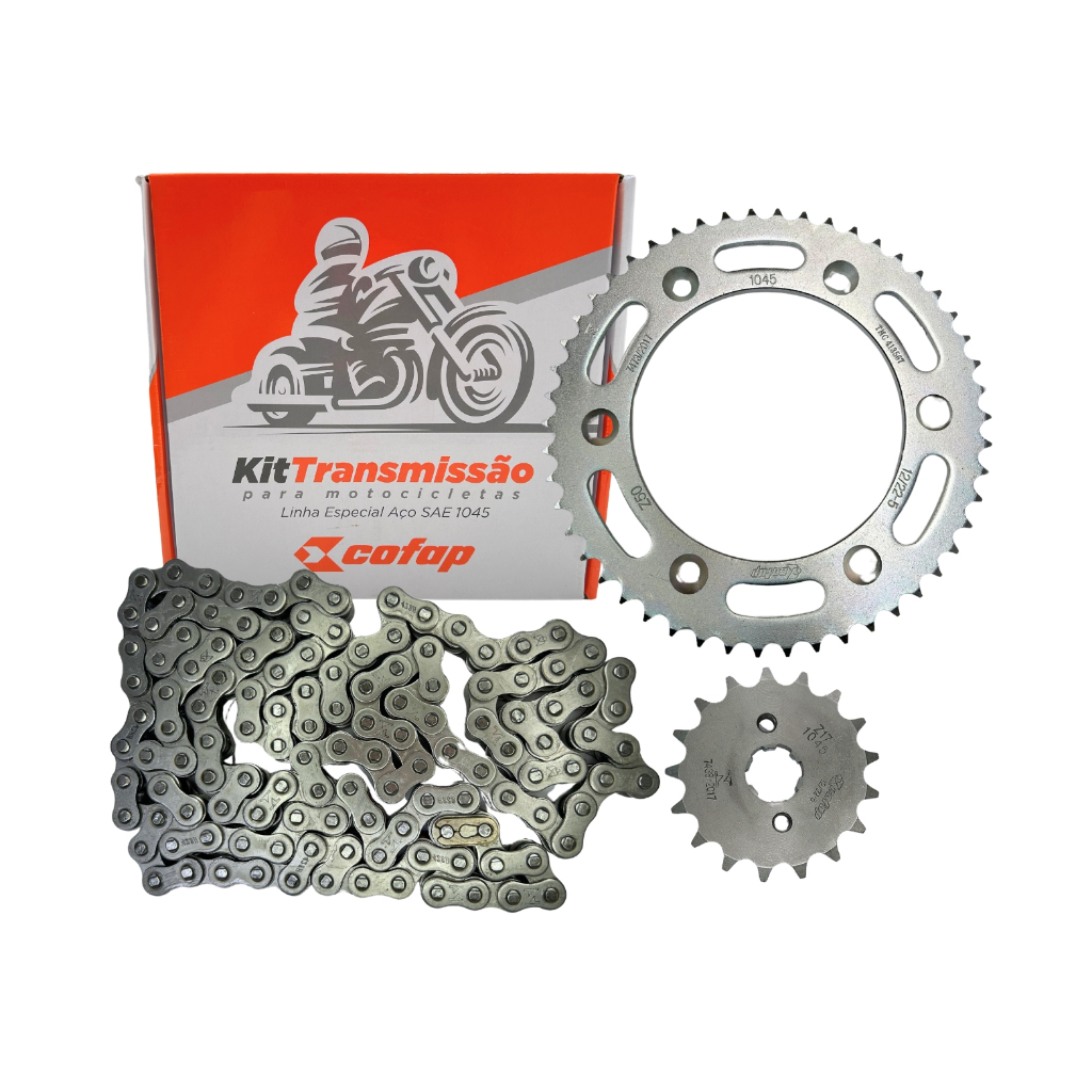 Kit Relação Transmissão Bros 150 2004 2005 2006 2007 2008 2009 2010 2011 2012 2013 2014 2015 Cofap em Oferta na Shopee
