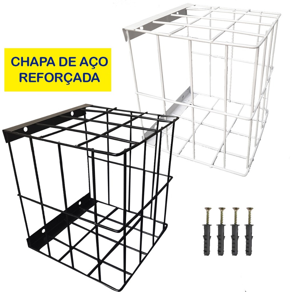 Grade Reforçada Tipo Gaiola Para Proteção de Câmera de Segurança - Quadrada