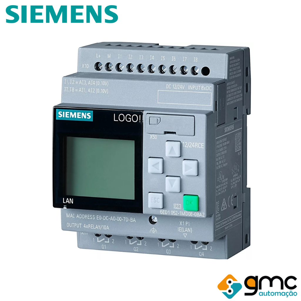 Clip Logo!8 6ed1052-1md08-0ba2 12/24rce 8 Di 4 Dq Siemens